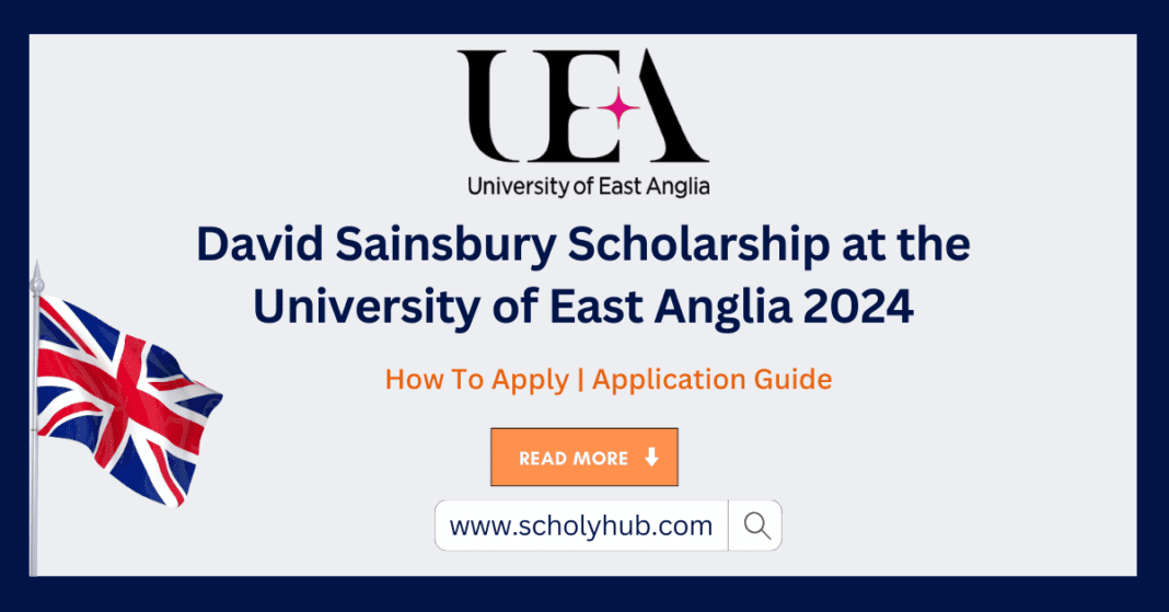 David Sainsbury Scholarship at the University of East Anglia 2024 | ScholyHub