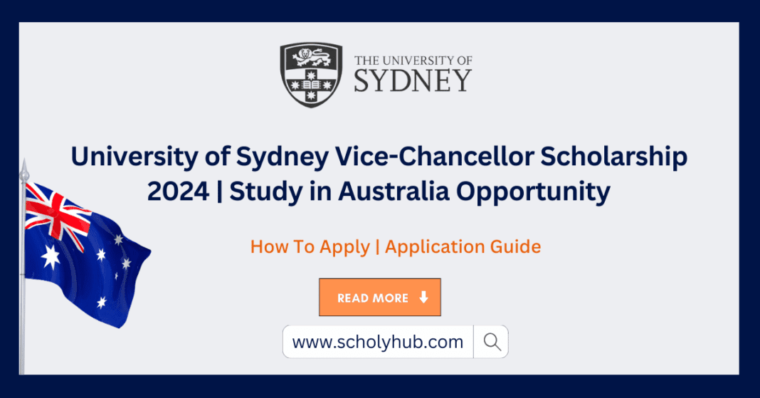 University of Sydney Vice-Chancellor Scholarship | ScholyHub