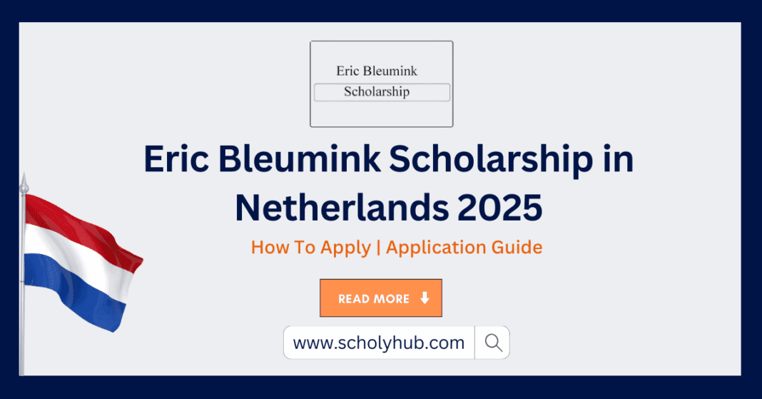 Eric Bleumink Scholarship in the Netherlands 2025 | ScholyHub