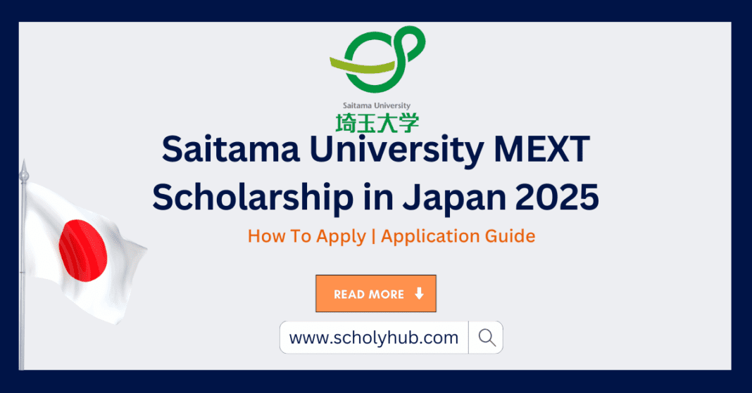 Saitama University MEXT Scholarship in Japan 2025