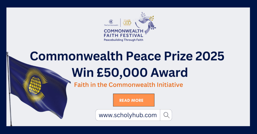 Commonwealth Peace Prize 2025 Win £50,000 Award