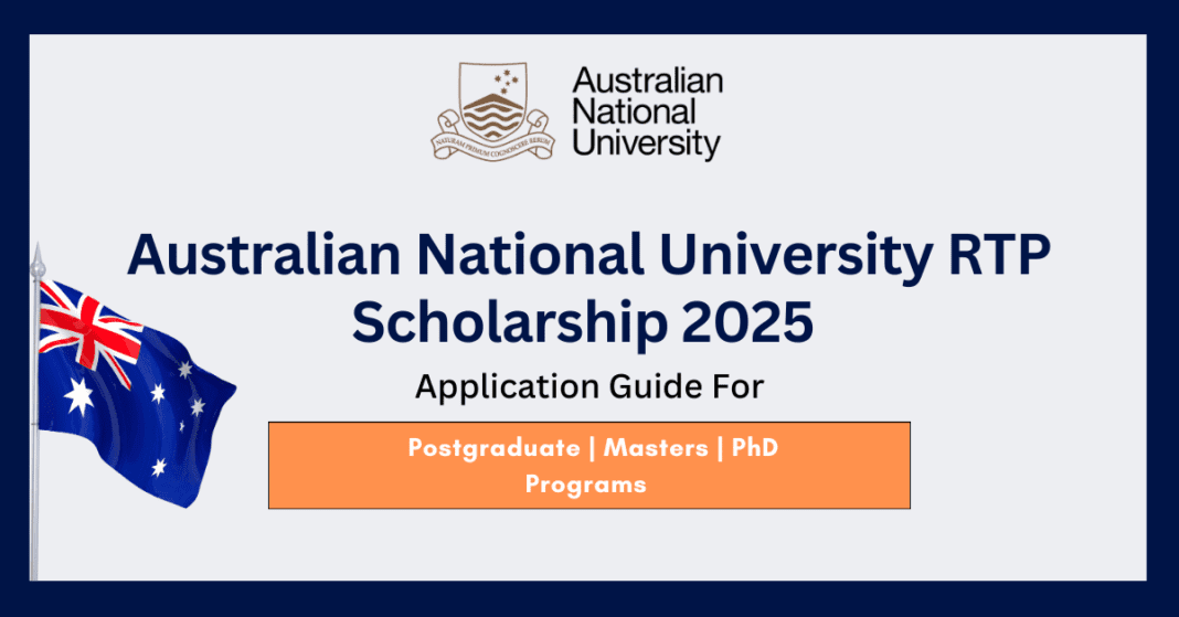 Australian National University RTP Scholarship 2025 | Fully Funded Scholarships