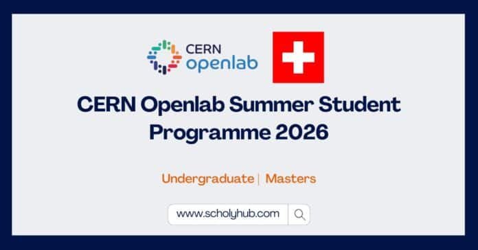 CERN Openlab Summer Student Programme 2026 Fully Funded Research Scholarships in Switzerland CERN Openlab Summer Student Programme 2026: Fully Funded Research Scholarships in Switzerland